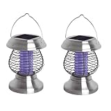 Westinghouse Solar Lighting 772402-41 Morgantown 2 Piece Solar Bug Killer Light Set in Stainless St