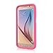 S6 case, Pasonomi® 3-piece 3 in 1 Combo Hybrid Defender High Impact Body Armor Hard Pc & Silicone Case Protective Cover for Samsung Galaxy S6 (Hot Pink)