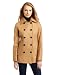 Tommy Hilfiger Women’s Amsterdam Wool Pea Coat, Golden Camel, 8