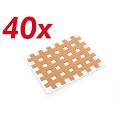 Gro�e Cross-Physiotape, 40 St�ck, hautfarbe. ca. 4,4 x 5,2 cm Akupunkturpflaster