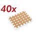 Gro�e Cross-Physiotape, 40 St�ck, hautfarbe. ca. 4,4 x 5,2 cm Akupunkturpflaster
