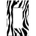 Zebra Print Switch Plate - Single Rocker - By Art Plates�
