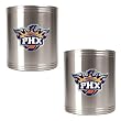 Phoenix Suns 2pc Stainless Steel Can Holder Set - Primary Logo NBA Basketball