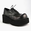 3 1/4 Inch Hot Gothic Platform Black Shoes Demonia