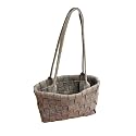 Gray Woven Bag - 14" Long x 4.5" Wide x 10" High with 17" Long Handles