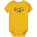 Baby Bodysuit Yellow " Hungarian Puli - ORNAMENTS / URBAN STYLE " Dogs