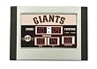 San Francisco Giants Scoreboard Desk Clock 6.5"x9" Scoreboard Desk Clock- SanFrancisco Giants - MLB