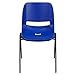 Flash Furniture HERCULES Series 440 lb. Capacity Kid's Navy Ergonomic Shell Stack Chair with Black Frame and 14