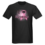 I heart Boobies Health Dark T-Shirt by CafePress