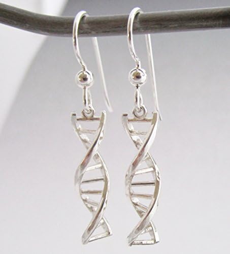 Dna French back earrings Sterling silver