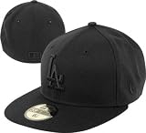 Los Angeles Dodgers 59FIFTY Black on Black Fitted Hat