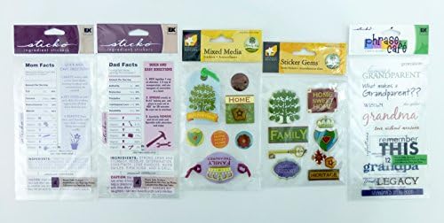 EK Success Quantity 5 What Makes a Family Sticker Sheets