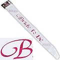Bachelorette Bride to Be Sash White with Hot Pink Lettering