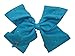 JoJo Siwa Large Cheer Hair Bow (Turquoise w/Rhinestones )