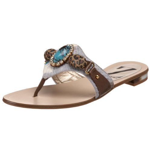 Sergio Zelcer Womens Olory Sandal,Cobra Turquoise,6 M US