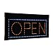 Hanging Rectangular LED Open Sign