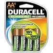 Duracell Rechargeables StayCharged AA Batteries, 4-Count