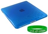 Dark Blue Wave Design Crystal Skin TPU Case for Apple iPad (1ST GENERATION iPAD ONLY) (iPad NOT Included)