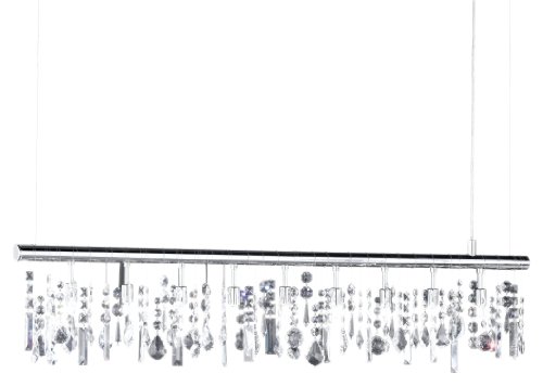 WOFI5 Wofi Pendelleuchte, 9-flammig, L&auml;nge 120 cm, Abh&auml;ngung 150 cm, chrom 7268.09.01.0000