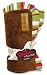 Receiving Blanket- Brown Velour W/Dr. Seuss Stripe Percale Ruffle Trim; 30" X 40"