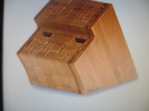 Pampered Chef 16 Slot Bamboo Knife Block