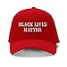 Black Lives Matter Embroidery Adjustable Structured Baseball Hat Red