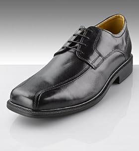 Airflex™ Wide Fit Leather Raised Tramline Lace-Up Shoes