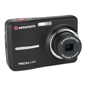 Click here to buy AGFAPHOTO Precisa 1430 1430BK 14.1 MP Digital Camera with 3x Optical Zoom 2.4-Inch Auto Brightness LCD (Black) by Red Dot Imaging.