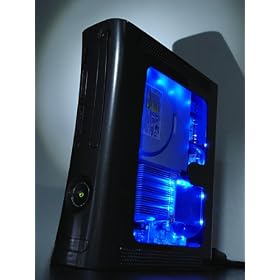 Xbox 360 Elite HDMI Console with XCM Black Knight LED Case Modification