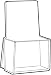 4x9 Acrylic Counter Top Brochure Holder; Gibson Holders 1081E