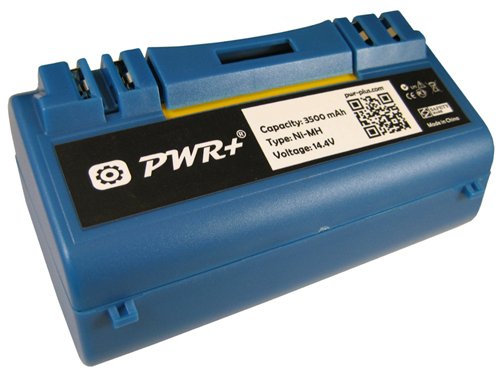Pwr+® High Capacity Battery for Irobot Scooba 330 340 350 380 385 590 5800 5806 5900 5910 5920 5930 5940 5950 5999 6000 6050 34001 ; APS 14904 3500 Mah 14.4v Ni-mh
