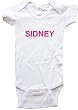 SIDNEY - Name Series - White, Blue or Pink Onesie / Baby T-shirt