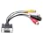 VGA Adapter to TV S-Video RCA Out Cable for PC Video