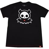 Skelanimals: Diego the Bat Black T Shirt, Adult X-Large