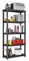 Gracious Living 91001-1C Five Shelf Storage System Medium Duty Vented Shelf Design