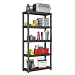 Gracious Living 91001-1C Five Shelf Storage System Medium Duty Vented Shelf Design
