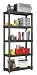 Gracious Living 91001-1C Five Shelf Storage System Medium Duty Vented Shelf Design