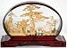 Unique Holiday Gift Idea For Her Him - 13" Ming Chinese Teahouse & Pine Oriental Cork Carving