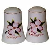 IMAGE OF Georgia Salt and Pepper set Set Dogwood Bisque Case Pack 48