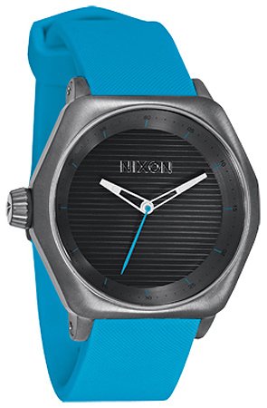 Nixon The Fader Watch in All Gunmetal and Sky 