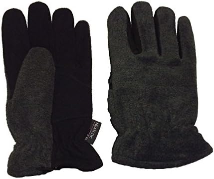 Heatlok Thermal Gloves Split Deerskin Palm (Black, XX-Large)