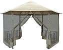 DC America GO31805BL-BB Hexagon Gazebo with Insect Screen