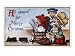 All Aboard for Merry Christmas - Kids Pretending to be in a Train Giclee Poster Print