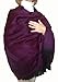 Great Gift Ideas Etc. Super Soft Baby Alpaca Wool Reversible Shawl Wrap Cape Bright Purple Color