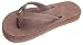 Rainbow Sandals Kids Premium Leather Narrow Strap, Expresso, 2/3 Kids