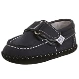 pediped Infant Will Loafer,Navy,Small (US Infant 6-12 Months)