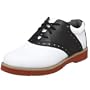 Academie Little Kid/Big Kid Spirit Saddle Shoe,White/Black,12.5 M US Little Kid