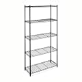 Whitmor 6070-267 Supreme 5-Tier Shelving Unit, Black