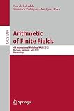 Arithmetic of finite fields : 4th international workshop, WAIFI 2012, Bochum, Germany, July 16-19 2012 : proceedings