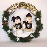 Pittsburgh Penguins NHL Holiday Snowman CHRISTMAS WREATH New